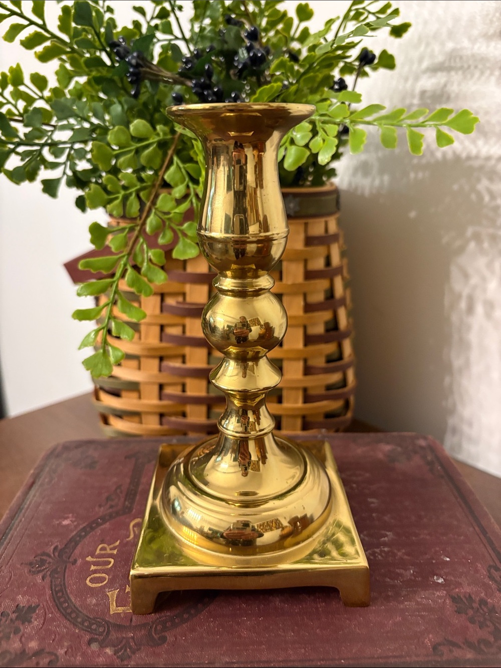 1776 1976 Bicentennial Limited ED Brass Candlestick by Virginia Metalcrafters